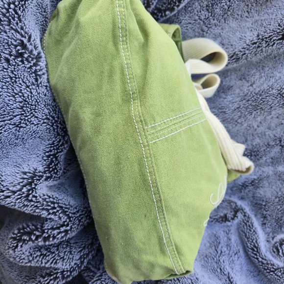 Vintage Y2k Life is Good canvas tote Floral - Picture 5 of 9